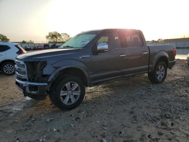 1FTEW1EF0GFA46264 - 2016 FORD F150 SUPERCREW GRAY photo 1