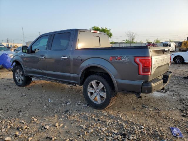 1FTEW1EF0GFA46264 - 2016 FORD F150 SUPERCREW GRAY photo 2