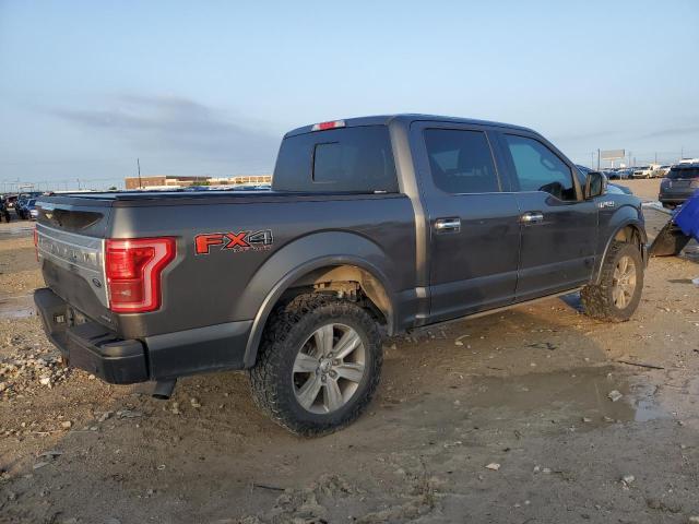 1FTEW1EF0GFA46264 - 2016 FORD F150 SUPERCREW GRAY photo 3