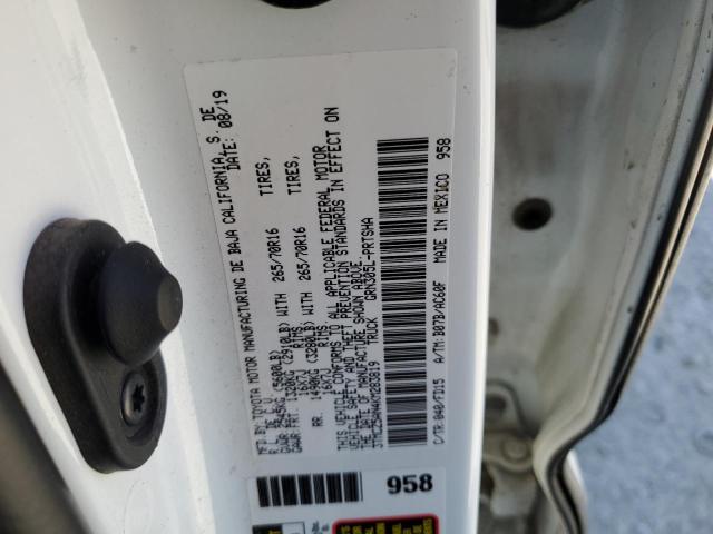 3TMCZ5AN4KM283819 - 2019 TOYOTA TACOMA DOUBLE CAB Blanc photo 12