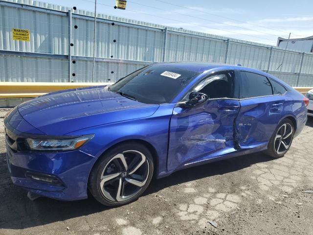 1HGCV2F31KA032823 - 2019 HONDA ACCORD SPORT BLUE photo 1