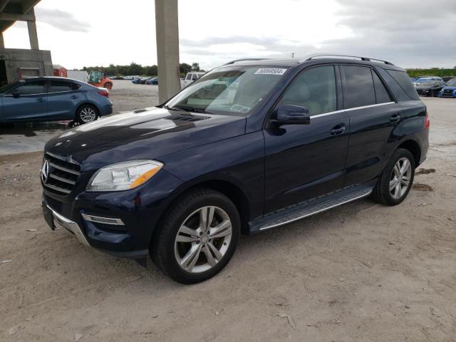 4JGDA5HB7EA352099 - 2014 MERCEDES-BENZ ML 350 4MATIC BLUE photo 1