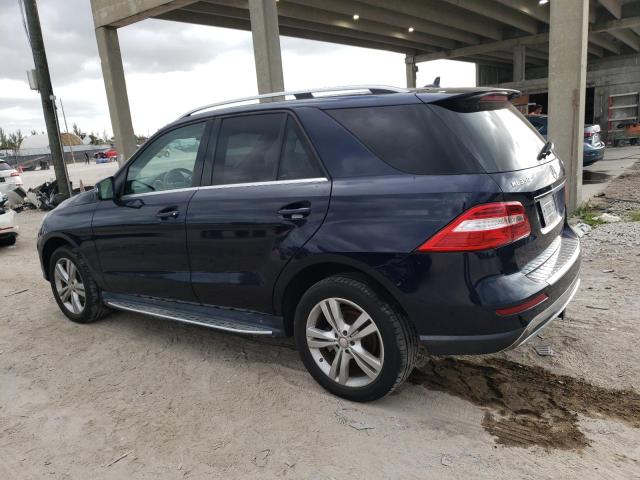 4JGDA5HB7EA352099 - 2014 MERCEDES-BENZ ML 350 4MATIC BLUE photo 2