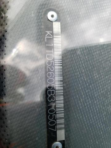 KL1TD52605B310507 - 2005 CHEVROLET AVEO BASE BLACK photo 12