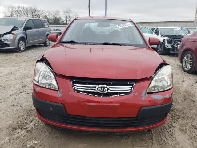 KNADE223396578350 - 2009 KIA RIO BASE RED photo 5