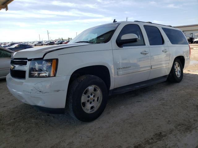 1GNSCJE05DR164738 - 2013 CHEVROLET SUBURBAN C1500 LT WHITE photo 1