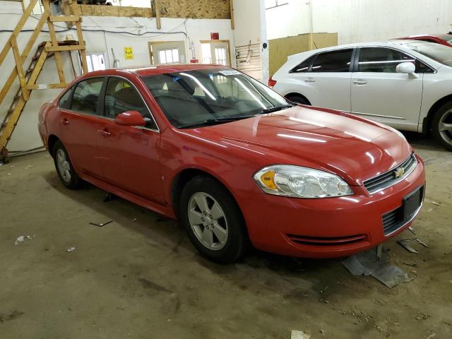 2G1WT57K091299361 - 2009 CHEVROLET IMPALA 1LT RED photo 4