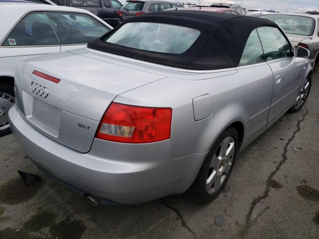 WAUAC48H05K003244 - 2005 AUDI A4 1.8 CABRIOLET SILVER photo 3