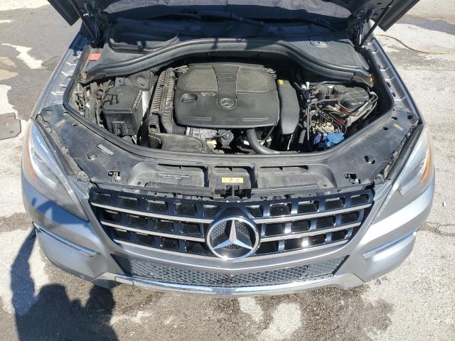 4JGDA5HB6FA536757 - 2015 MERCEDES-BENZ ML 350 4MATIC GRAY photo 12