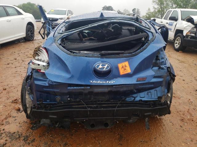 KMHTC6AE1GU251190 - 2016 HYUNDAI VELOSTER TURBO BLUE photo 6