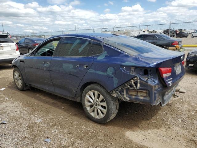 5XXGU4L37GG113629 - 2016 KIA OPTIMA EX BLUE photo 2