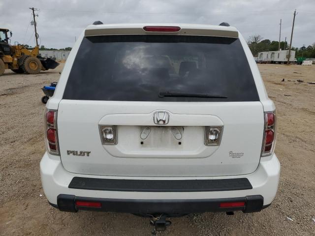 5FNYF284X8B003697 - 2008 HONDA PILOT EX WHITE photo 6