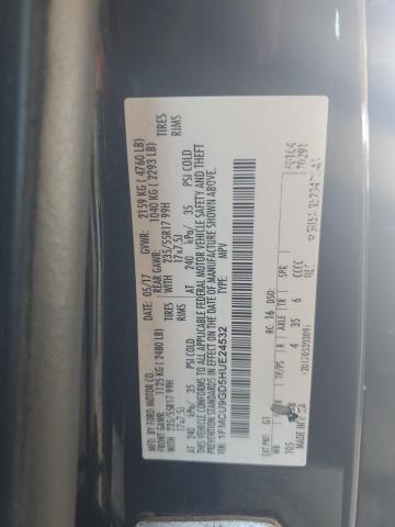 1FMCU9GD5HUE24532 - 2017 FORD ESCAPE SE Schwarz Foto 13