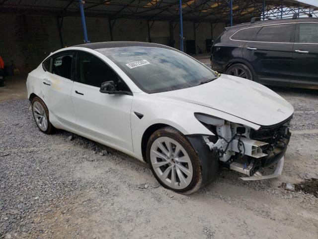 5YJ3E1EB3MF936846 - 2021 TESLA MODEL 3 WHITE photo 4