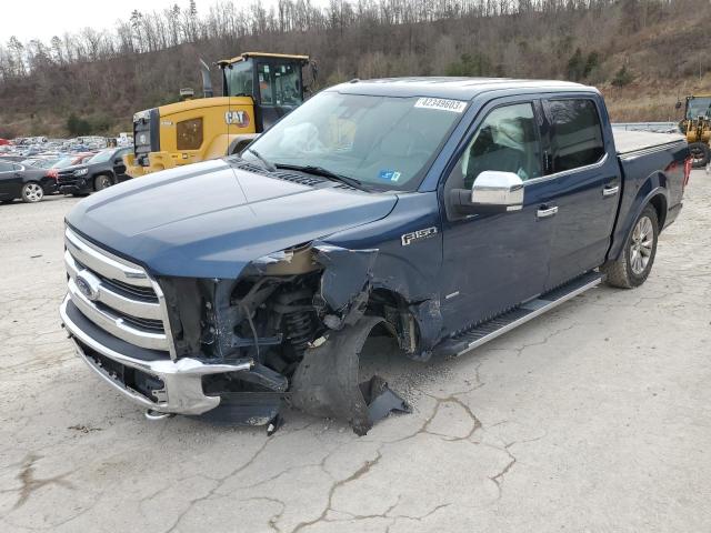 1FTEW1EG0GFC82339 - 2016 FORD F-150 SUPERCREW BLUE photo 1