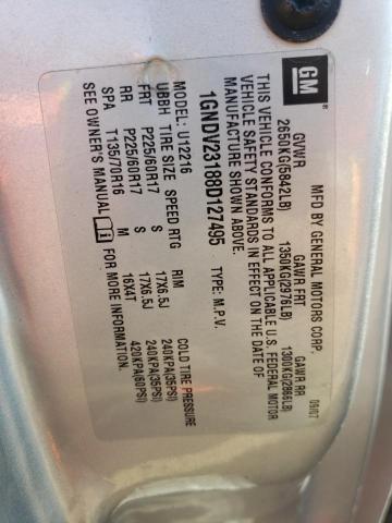 1GNDV23188D127495 - 2008 CHEVROLET UPLANDER LS SILVER photo 13