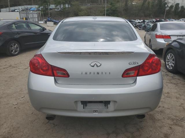 JNKBV61F78M271432 - 2008 INFINITI G35 SILVER photo 6