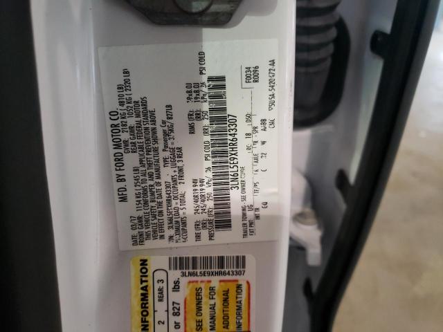 3LN6L5E9XHR643307 - 2017 LINCOLN MKZ RESERVE თეთრი ფოტო 12