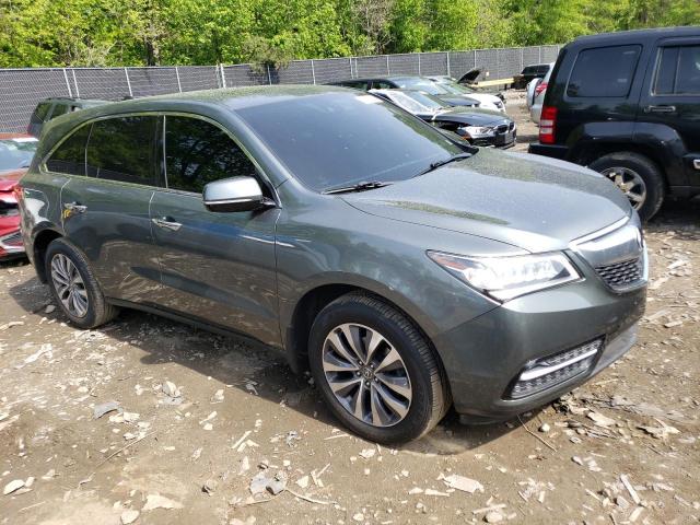 5FRYD4H40EB011478 - 2014 ACURA MDX TECHNOLOGY GRAY photo 4