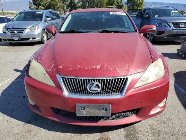 JTHBK262895086521 - 2009 LEXUS IS 250 RED photo 5