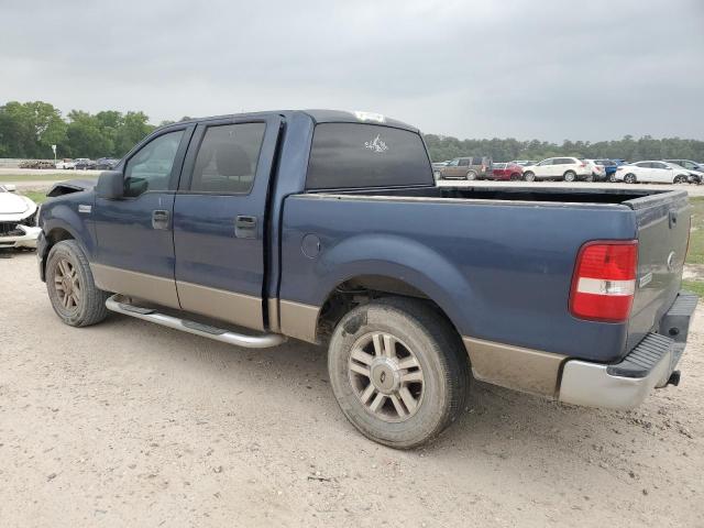 1FTRW12W54KD37724 - 2004 FORD F150 SUPERCREW BLUE photo 2