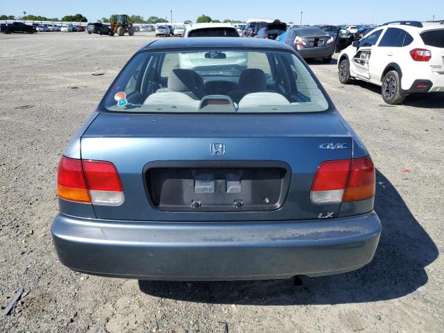 JHMEJ6672WS007537 - 1998 HONDA CIVIC LX BLUE photo 6