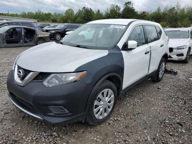 KNMAT2MT2GP614254 - 2016 NISSAN ROGUE S WHITE photo 1