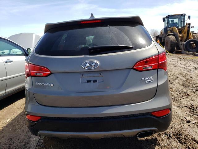 5XYZTDLBXEG193956 - 2014 HYUNDAI SANTA FE S GRAY photo 6