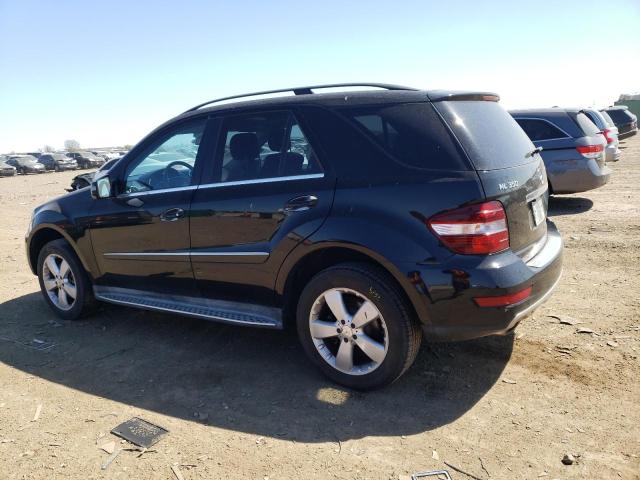 4JGBB8GB4BA713257 - 2011 MERCEDES-BENZ ML 350 4MATIC BLACK photo 2
