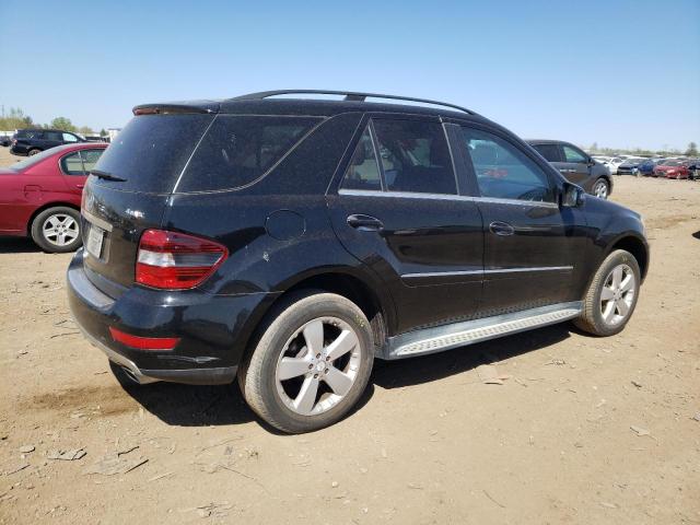 4JGBB8GB4BA713257 - 2011 MERCEDES-BENZ ML 350 4MATIC BLACK photo 3