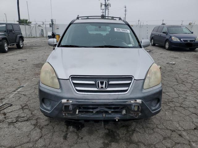 JHLRD78855C042364 - 2005 HONDA CR-V EX SILVER photo 5