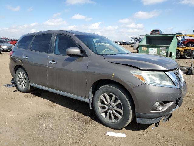 5N1AR2MM8EC604433 - 2014 NISSAN PATHFINDER S BROWN photo 4