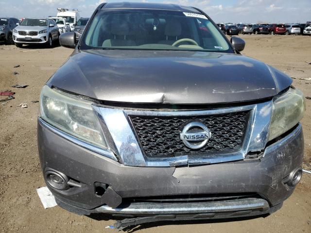 5N1AR2MM8EC604433 - 2014 NISSAN PATHFINDER S BROWN photo 5