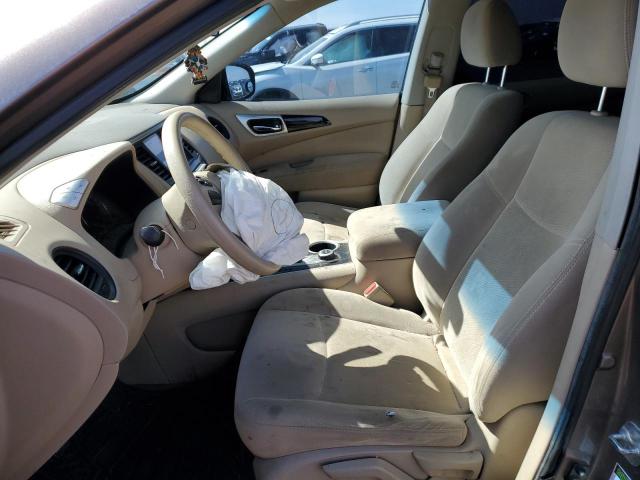 5N1AR2MM8EC604433 - 2014 NISSAN PATHFINDER S BROWN photo 7