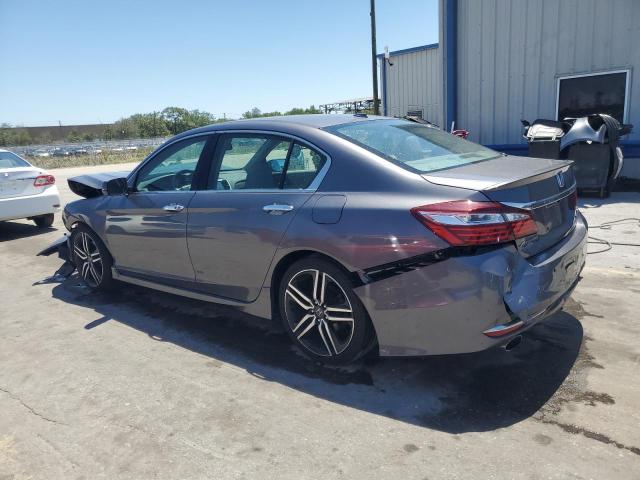 1HGCR3F93HA006974 - 2017 HONDA ACCORD TOURING GRAY photo 2