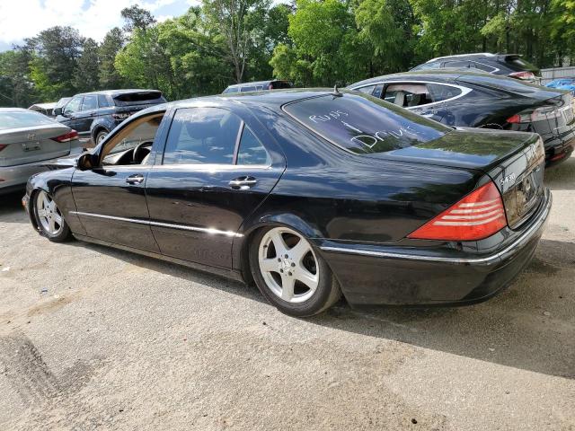 WDBNG70J35A437364 - 2005 MERCEDES-BENZ S 430 BLACK photo 2