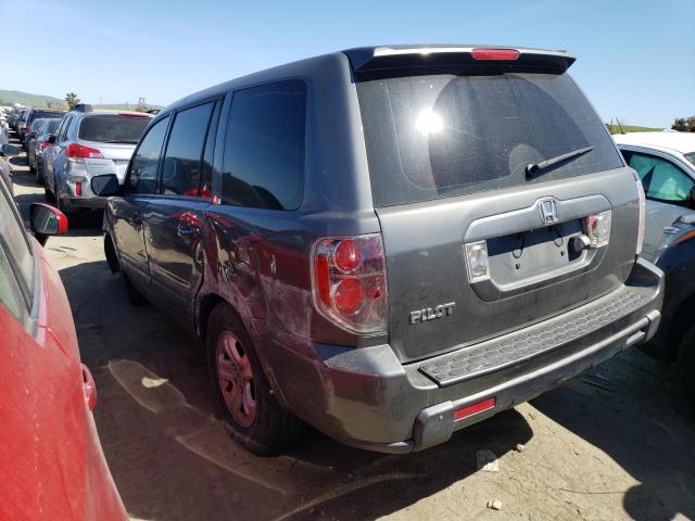 5FNYF28197B030510 - 2007 HONDA PILOT LX GRAY photo 2