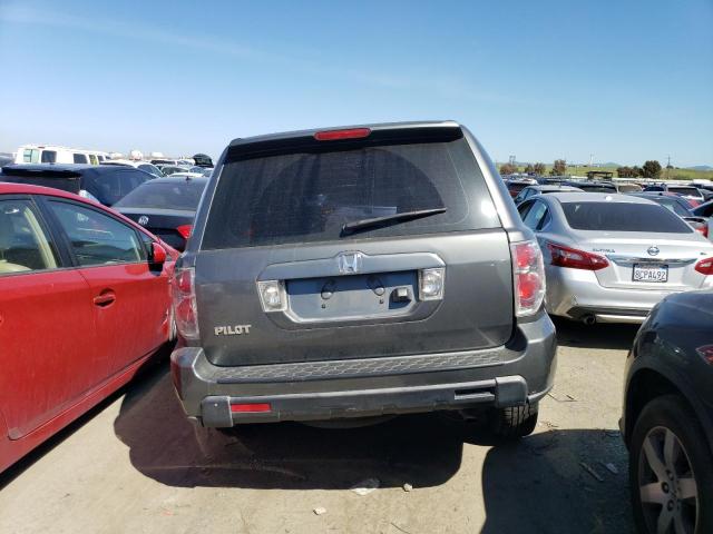 5FNYF28197B030510 - 2007 HONDA PILOT LX GRAY photo 6