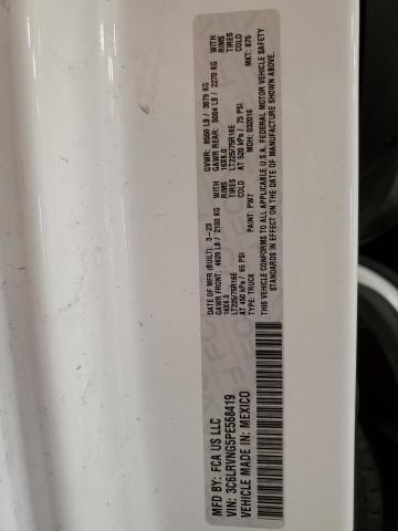 3C6LRVNG5PE568419 - 2023 RAM PROMASTER 1500 STANDARD WHITE photo 13