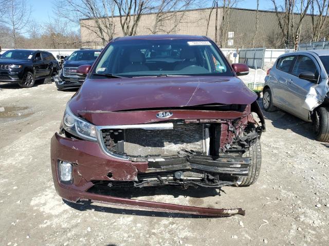 KNDMC5C12F6059373 - 2015 KIA SEDONA EX MAROON photo 5