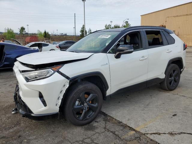 JTMEWRFV3KJ027153 - 2019 TOYOTA RAV4 XSE WHITE photo 1