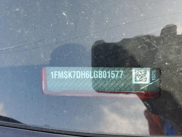 1FMSK7DH6LGB01577 - 2020 FORD EXPLORER XLT RED photo 13