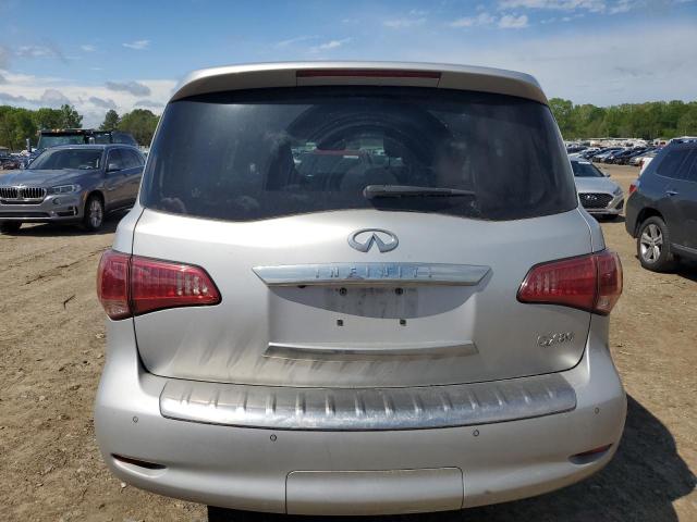 JN8AZ2NE6F9083954 - 2015 INFINITI QX80 SILVER photo 6