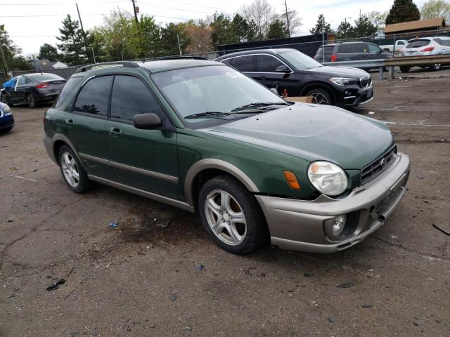 JF1GG68582H825629 - 2002 SUBARU IMPREZA OUTBACK SPORT GREEN photo 4