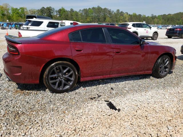 2C3CDXHG2KH634926 - 2019 DODGE CHARGER GT BURGUNDY photo 3