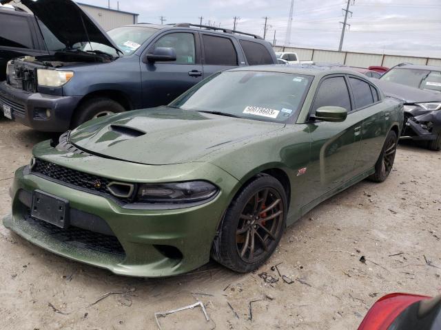 2C3CDXGJ6KH716123 - 2019 DODGE CHARGER SCAT PACK GREEN photo 1