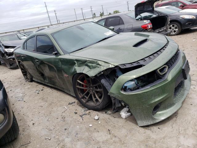 2C3CDXGJ6KH716123 - 2019 DODGE CHARGER SCAT PACK GREEN photo 4