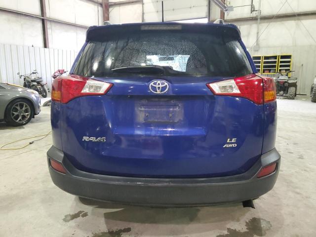 2T3BFREV9EW148697 - 2014 TOYOTA RAV4 LE BLUE photo 6