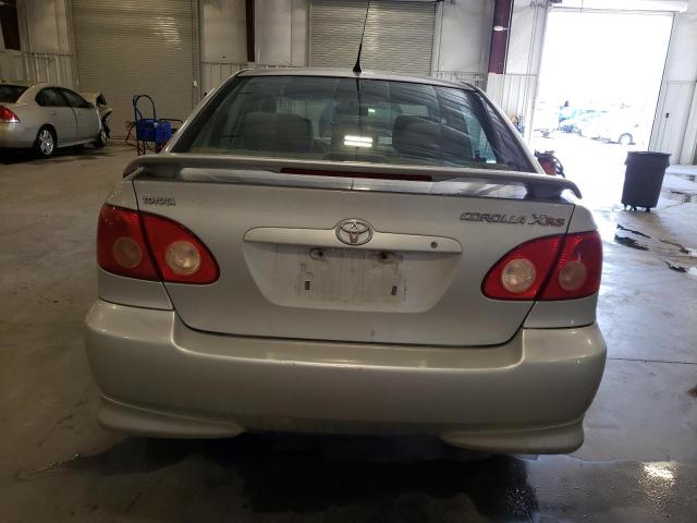 2T1BY32E55C329687 - 2005 TOYOTA COROLLA XRS SILVER photo 6