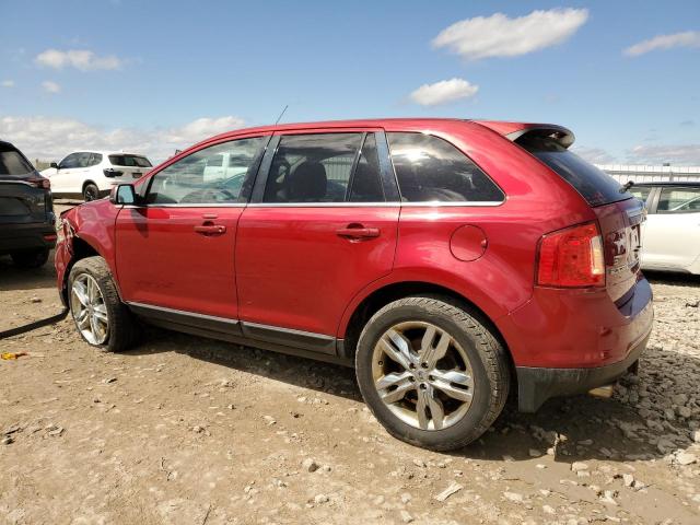 2FMDK4KC2DBB74453 - 2013 FORD EDGE LIMITED RED photo 2